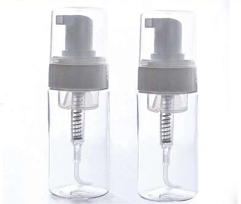 Empty Plastic Foam Pump Bottle 30ml 50ml 60ml 100ml 150ml 200ml Clear White Blue Pet Facial Cleanser Mousse Foam Pump Bottle