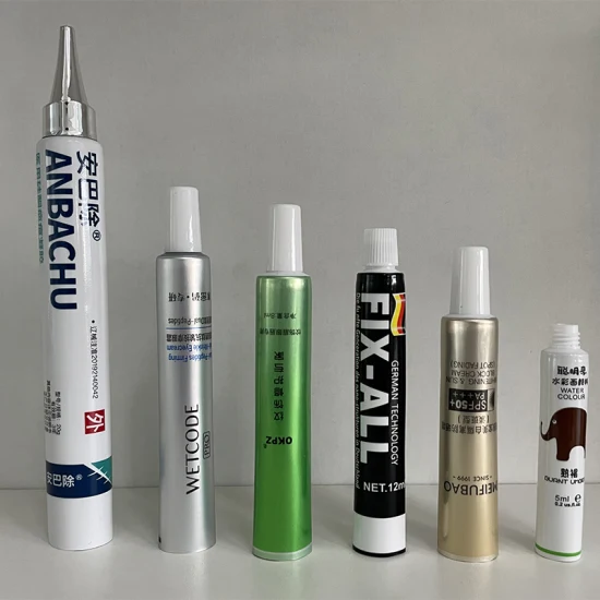 Tube en plastique de dentifrice laminé Abl avec récipient de pommade d'emballage cosmétique à buse allongée