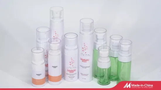 Bouteille en plastique de pompe de mousse de nettoyage de visage de lavage d'emballage de soins de la peau blanche d'OEM