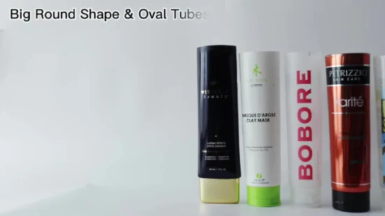 Tubes en plastique de lotion faits sur commande durables de récipient de tube de conditionneur de cheveux de chapeau supérieur de secousse